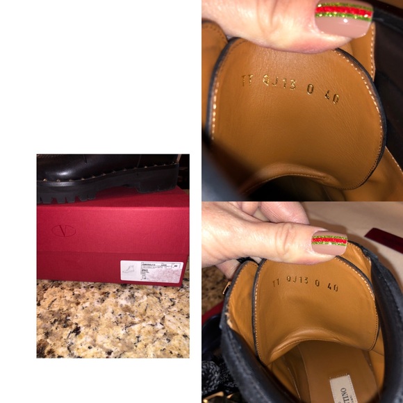 VALENTINO GARAVANI SOUL ROCKSTUD COMBAT BOOT $999 - Picture 8 of 8